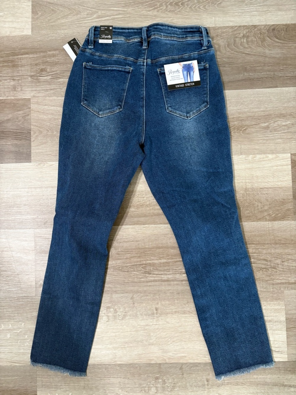 Royalty for Me High-Rise Distressed Women's Jeans - Dark Blue - Picture 6 of 9